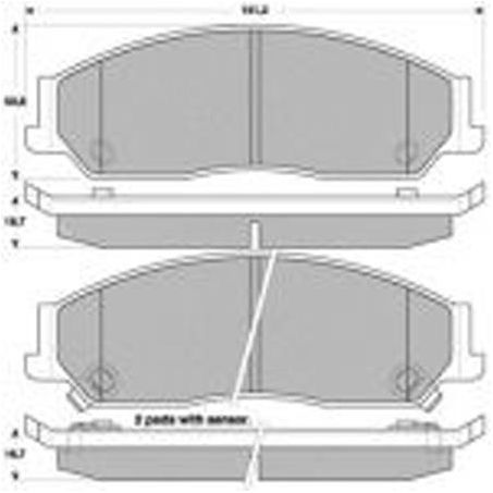 TRW DTEC Brake Pad Set (DB1474)