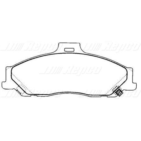 XP FRONT DISC BRAKE PADS - MAZDA B SERIES B2500, B2600 4WD 99-