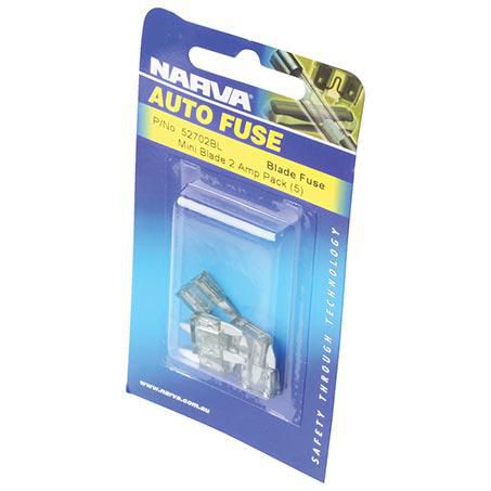 NARVA MINI BLADE FUSE 2A GREY 5 PCE