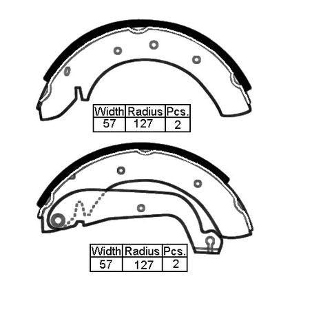 Remsa BRAKE SHOES FIAT DUCA MAXI DRT 1.8 -94