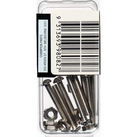 CHAMPION AUTO PARTS Champion Screw & Nut Pack Fine Thread 8/36in. x 1-1/4in. BH082