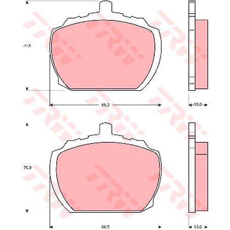 TRW Brake Pad Set (DB840)