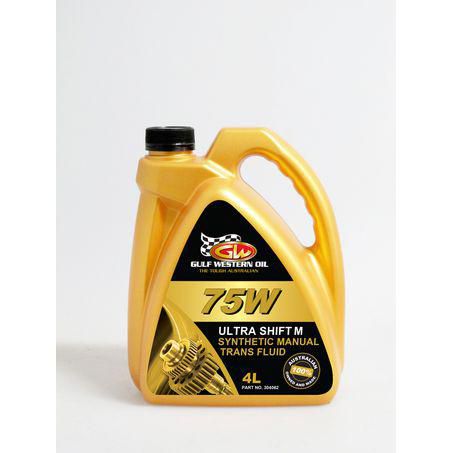 Gulf Western ULTRA SHIFT SYNTHETIC MANUAL TRANSMISSION FLUID - 4L 304062