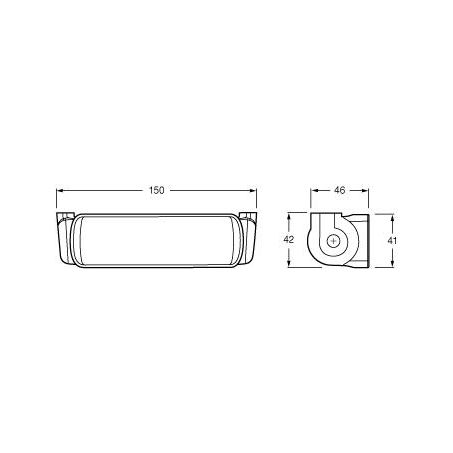 HELLA 9/33V LED Day Time Running Light Rectangle Kit 5617
