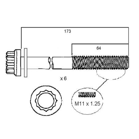 PERMASEAL Cylinder Head Bolt Set