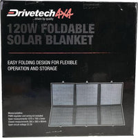 DRIVETECH 4x4 120W Foldable Solar Blanket