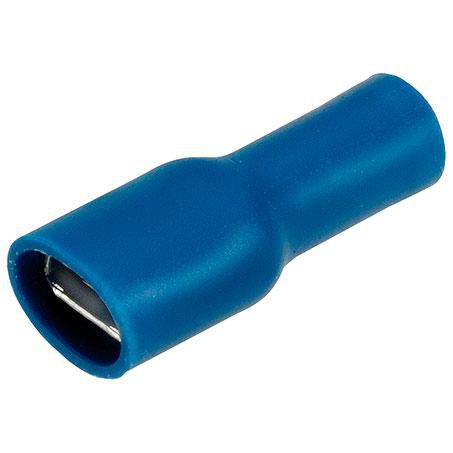Narva Crimp Terminal Female Blade Blue Insulated 6.3mm - 10 Pce