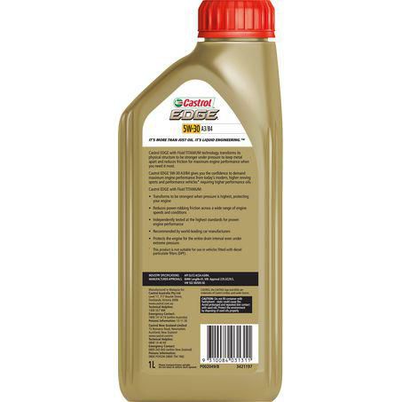 Castrol EDGE Synthetic A3/B4 5W-30 Engine Oil 1L 3421197