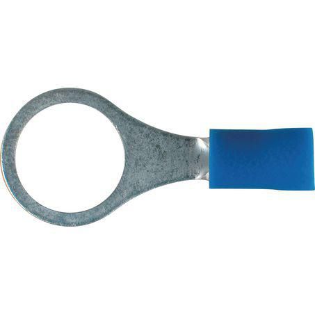 OEX Crimp Terminal Ring Blue ID 9.5mm Vinyl 100 Pce