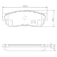 FARGO FRONT BRAKE PAD SET NISSAN SUBARU - DB293F