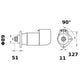 Mahle Starter Motor 24V 11Th CW MS676