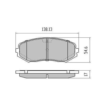 RDA PHANTOM CERAMIC BRAKE PAD SET SUZUKI GRAND ESCUDO VITARA  RDC1936
