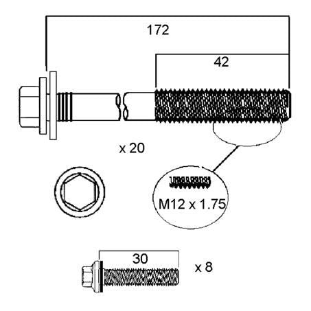 Permaseal Cylinder Head Bolt Set HBS226