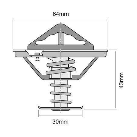 Tridon Thermostat 64mm - 89 Degrees C TT297-192