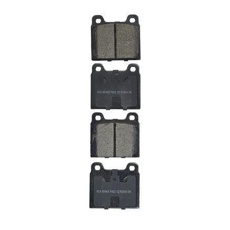 RDA BRAKES RDA GP Max General Purpose Low Metallic Brake Pad Set RDB84
