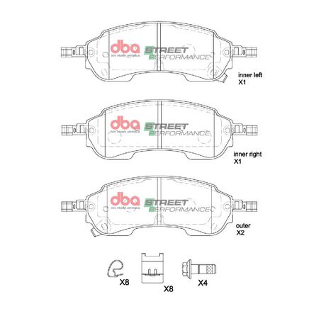 DBA Brake Pads Set - Street Performance DB2388SP