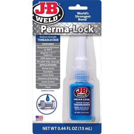 JB Weld Perma-Lock Blue Medium Strength Threadlocker 13ml 24213