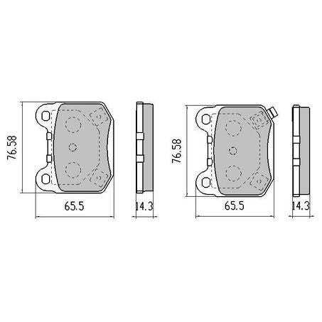 RDA PHANTOM CERAMIC BRAKE PAD SET MITSUBISHI NISSAN SUBARU RDC2160