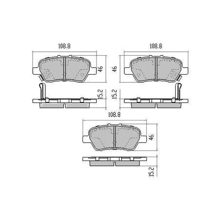 RDA PHANTOM CERAMIC BRAKE PAD SET HONDA RDC2031