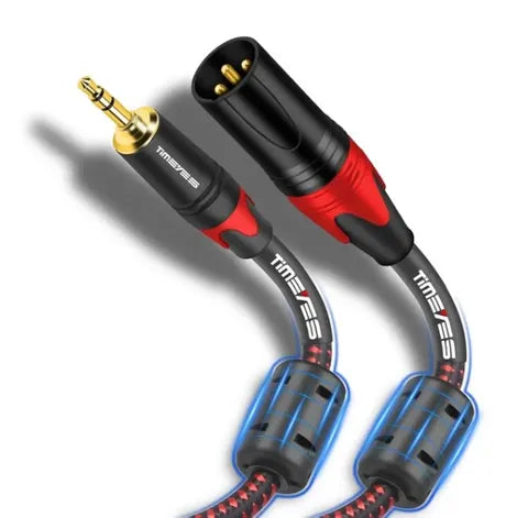 Male XLR to 3.5mm TRS Cable â€“ Shielded, 1m, for Speaker to SKAA Akiko / Rush