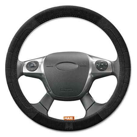 MAXITRAC Maxi Trac Steering Wheel Cover, Black MTSWCCALBK