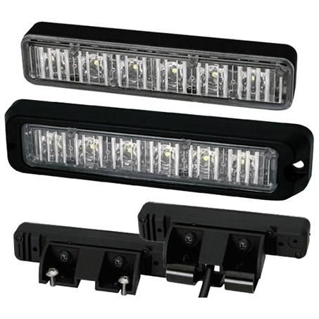 ECCO Directional LED Amber/White Clear Lens 12-24V 6 LED ED3706AC