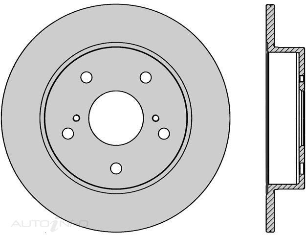 REAR BRAKE ROTOR  SUZUKI SWIFT  259*9*8 SOLID 5STUD 62id 43HT DR13031