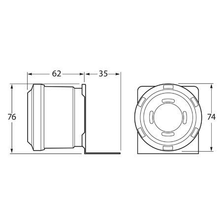 Hella Back Up Alarm 12 To 48V 97Db Fixed 6043