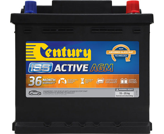 CENTURY BATTERIES 12V 520CCA 80RC DIN44LH AGM