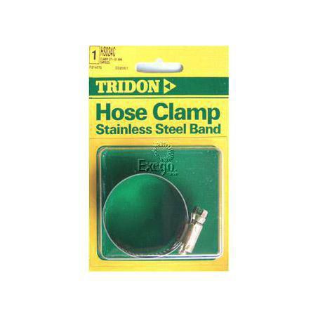 Tridon Hose Clamp 27-51mm Stainless Steel Perforated Band HS024C