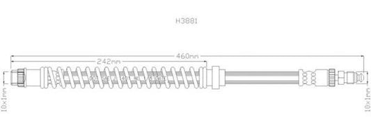 NELSON STOKES HOSE PEUGEOT 405 F 89-