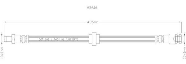 NELSON STOKES HOSE PEUGEOT 205 309 505 FNT 84-