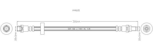 NELSON STOKES HOSE FORD MONDEO REAR 96-