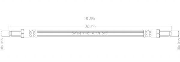 NELSON STOKES B/HOSE SAAB 900 REAR 79-94