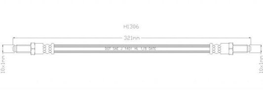 NELSON STOKES B/HOSE SAAB 900 REAR 79-94