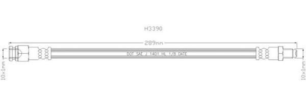 ASL HOSE R FIAT 131 ARGENTA 283MM