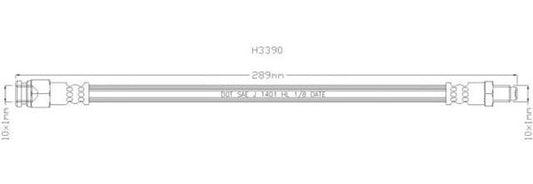 ASL HOSE R FIAT 131 ARGENTA 283MM