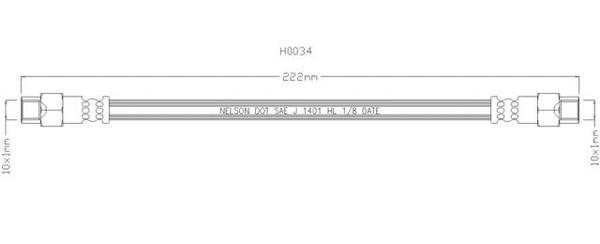 NELSON STOKES Brake Hose