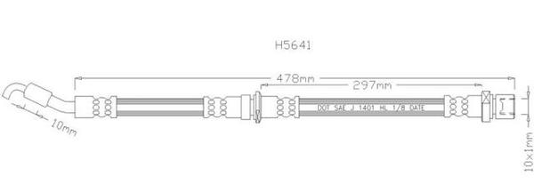 NELSON STOKES HOSE FRH SUB IMPREZA TURBO 94-00