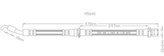 NELSON STOKES HOSE FRH SUB IMPREZA TURBO 94-00