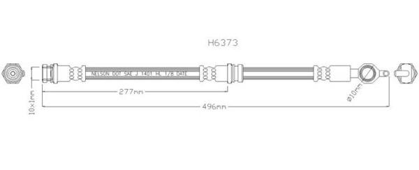 SEIKEN HOSE FORD LASER/MAZ 323 R 90- 497