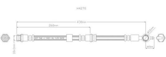 NELSON STOKES HOSE FORD LASER/MAZ 323 F 91-