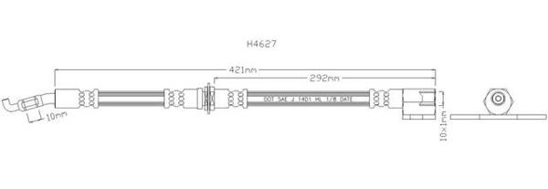 NELSON STOKES HOSE R TOY MR2 1600 1985-90