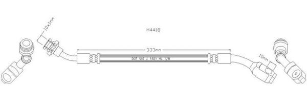 NELSON STOKES Brake Hose Nissan Navara Minstral Pathfinder Terrano  LHF