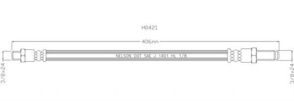 NELSON STOKES HOSE AUS- A40 62-67-CF BEDFORD CF
