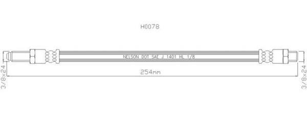 NELSON STOKES HOSE MGB- GT V8 F 73-- MOR 110 CL