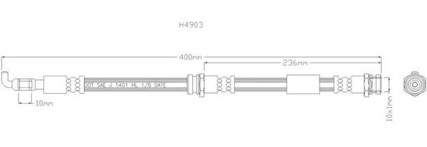 NELSON STOKES BRAKE HOSE MAZ 323 BJ# FNT 98-