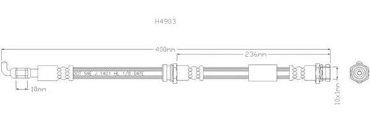 NELSON STOKES BRAKE HOSE MAZ 323 BJ# FNT 98-