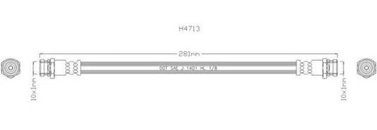 NELSON STOKES HOSE R MAZ 323 BJ# DRUM 98-