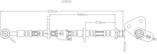 NELSON STOKES HOSE HON CIVIC EK# FLH 95-00